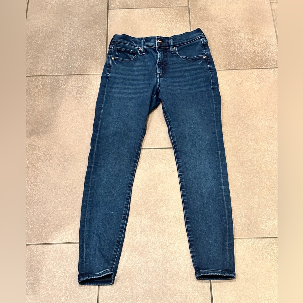 ❤️ Express Size 2 Dark Blue Women's Skinny Jeans Mid-rise Cropped